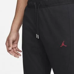 Jordan Essential Warm Up Ανδρικό Παντελόνι Φόρμας BLACK/GYM RED -Lifestyle Ρούχα Εκπτώσεις jordan m j ess warmup pant 22