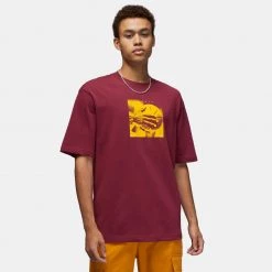 Jordan Essentials Ανδρικό T-Shirt CHERRYWOOD RED/TAXI