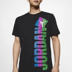 Jordan Fade Crew Men's Tee BLACK -Lifestyle Ρούχα Εκπτώσεις jordan m j fade wm crew 2