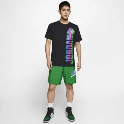 Jordan Fade Crew Men's Tee BLACK -Lifestyle Ρούχα Εκπτώσεις jordan m j fade wm crew 3