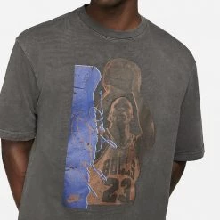 Jordan Flight Heritage 85 Ανδρικό T-Shirt Black -Lifestyle Ρούχα Εκπτώσεις jordan m j flt 85 hrtg wsh ss gfx tee 3