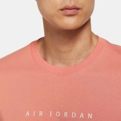Jordan Flight Essentials Aνδρικό T-Shirt LT MADDER ROOT/SAIL/LT OREWOOD BRN -Lifestyle Ρούχα Εκπτώσεις jordan m j flt ess hbr ss crew 18