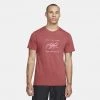 Jordan Flight Essentials Aνδρικό T-Shirt CANYON RUST/WHITE/MYSTIC HIBISCUS -Lifestyle Ρούχα Εκπτώσεις jordan m j flt ess hbr ss crew 19