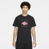 Jordan Flight Essentials Aνδρικό T-Shirt BLACK/WHITE/GYM RED -Lifestyle Ρούχα Εκπτώσεις jordan m j flt ess hbr ss crew 23