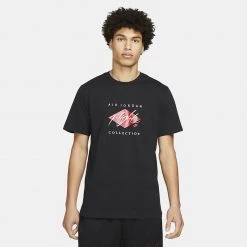 Jordan Flight Essentials Aνδρικό T-Shirt BLACK/WHITE/GYM RED