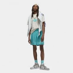 Jordan Flight Essentials Aνδρικό T-Shirt LT OREWOOD BRN/SAIL/WASHED TEAL -Lifestyle Ρούχα Εκπτώσεις jordan m j flt ess hbr ss crew 7