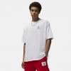 Jordan Flight Essentials Ανδρικό T-Shirt WHITE -Lifestyle Ρούχα Εκπτώσεις jordan m j flt ess ovrsz ss crew