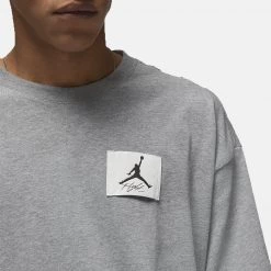 Jordan Flight Essentials Ανδρικό T-Shirt CARBON HEATHER -Lifestyle Ρούχα Εκπτώσεις jordan m j flt ess ovrsz ss crew 12