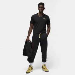 Jordan Flight MVP Ανδρικό T-Shirt Black/Taxi -Lifestyle Ρούχα Εκπτώσεις jordan m j flt mvp hbr ss crew 13