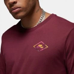 Jordan Flight MVP Ανδρικό T-Shirt CHERRYWOOD RED/TAXI -Lifestyle Ρούχα Εκπτώσεις jordan m j flt mvp hbr ss crew 2