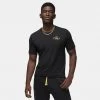 Jordan Flight MVP Ανδρικό T-Shirt Black/Taxi -Lifestyle Ρούχα Εκπτώσεις jordan m j flt mvp hbr ss crew 9