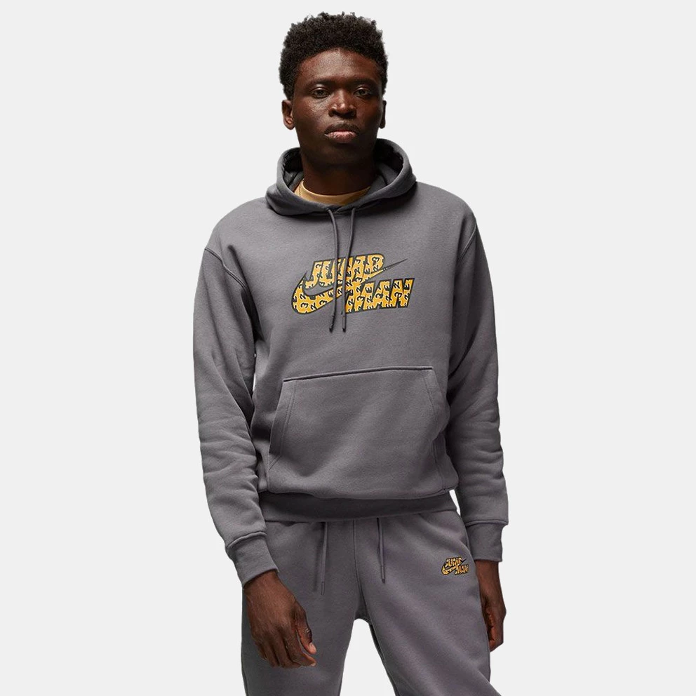Jordan Flight MVP Jumpman Fleece Ανδρική Μπλούζα με Κουκούλα LT GRAPHITE/BLACK 3 Jordan Flight MVP Jumpman Fleece Ανδρική Μπλούζα με Κουκούλα LT GRAPHITE/BLACK