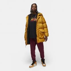 Jordan Fight MVP Ανδρικό T-Shirt BLACK/INFRARED 23/CANYON GOLD/WHITE -Lifestyle Ρούχα Εκπτώσεις jordan m j flt mvp ss wordmark crew 10