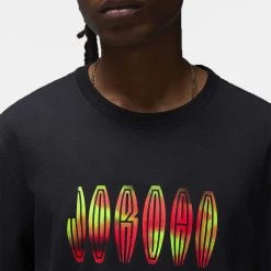 Jordan Fight MVP Ανδρικό T-Shirt BLACK/INFRARED 23/CANYON GOLD/WHITE -Lifestyle Ρούχα Εκπτώσεις jordan m j flt mvp ss wordmark crew 8