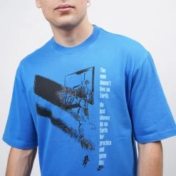 Jordan Flight Graphic Ανδρικό T-Shirt SIGNAL BLUE -Lifestyle Ρούχα Εκπτώσεις jordan m j flt ss graphic crew 3