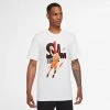 Jordan Game 5 Ανδρικό T-Shirt WHITE -Lifestyle Ρούχα Εκπτώσεις jordan m j game 5 ss crew
