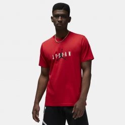 Jordan Air Ανδρικό T-shirt FIRE RED/BLACK/SAIL
