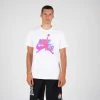Jordan Men's Jumpman Classics Short SLeeve Crew WHITE/VIVID PURPLE/INFRARED 23 -Lifestyle Ρούχα Εκπτώσεις jordan m j jm classics hbr ss crew
