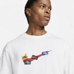 Jordan Jumpman 85 Ανδρικό T-Shirt WHITE/GYM RED/GYM RED -Lifestyle Ρούχα Εκπτώσεις jordan m j jmpmn 85 ss crew 2