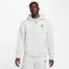 Jordan Jumpman Fleece Ανδρική Ζακέτα GREY FOG/BLACK -Lifestyle Ρούχα Εκπτώσεις jordan m j jmpmn flc fz