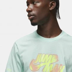 Jordan Jumpman Ανδρικό T-Shirt MINT FOAM/BLEACHED CORAL 10 Jordan Jumpman Ανδρικό T-Shirt MINT FOAM/BLEACHED CORAL -Lifestyle Ρούχα Εκπτώσεις jordan m j jmpmn gfx ss crew 2