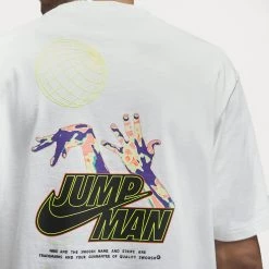 Jordan Jumpman '85 Ανδρικό T-Shirt WHITE/BLACK -Lifestyle Ρούχα Εκπτώσεις jordan m j jmpmn stmt 85 ss crew 2