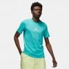 Jordan Jumpman Air Ανδρικό T-Shirt WASHED TEAL/CITRON TINT -Lifestyle Ρούχα Εκπτώσεις jordan m j jumpman df ss crew