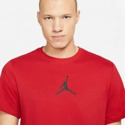 Jordan Jumpman Air Ανδρικό T-Shirt GYM RED/BLACK -Lifestyle Ρούχα Εκπτώσεις jordan m j jumpman df ss crew 11