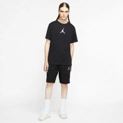 Jordan Jumpman Air Ανδρικό T-Shirt BLACK/WHITE -Lifestyle Ρούχα Εκπτώσεις jordan m j jumpman df ss crew 8