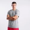 Jordan Jumpman Embroidered Ανδρικό T-Shirt CARBON HEATHER/BLACK -Lifestyle Ρούχα Εκπτώσεις jordan m j jumpman emb ss crew 3