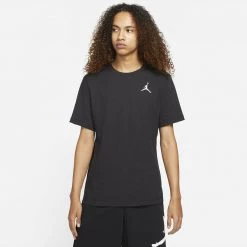 Jordan Jumpman Embroidered Ανδρικό T-Shirt BLACK/WHITE