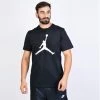 Jordan Jumpman Ανδρικό T-Shirt BLACK/WHITE -Lifestyle Ρούχα Εκπτώσεις jordan m j jumpman ss crew 13