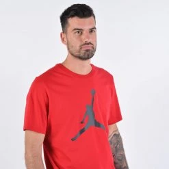 Jordan Jumpman T-Shirt GYM RED/BLACK -Lifestyle Ρούχα Εκπτώσεις jordan m j jumpman ss crew 21