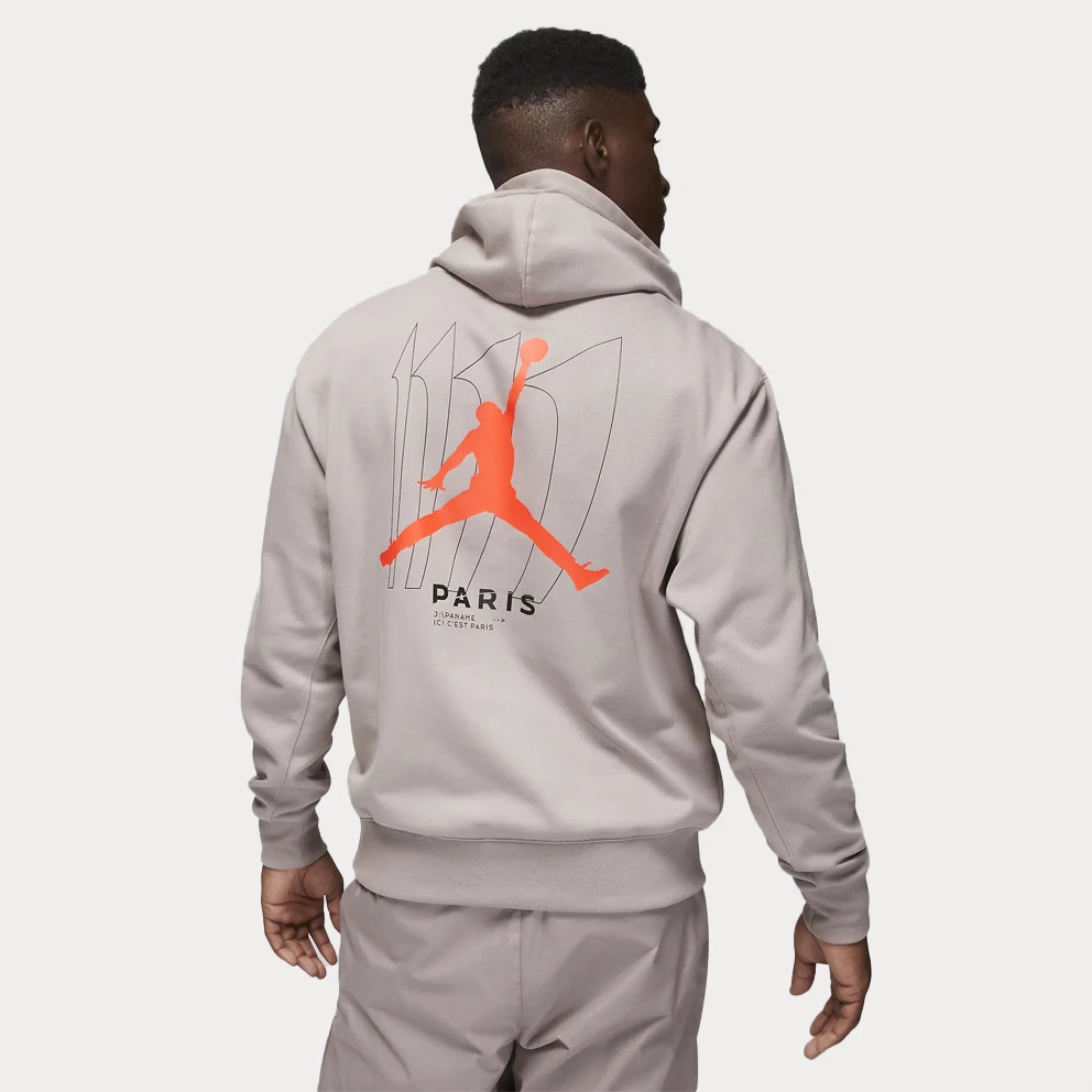 Jordan Paris Saint-Germain Ανδρική Μπλούζα με Κουκούλα PUMICE/BRIGHT CRIMSON 4 Jordan Paris Saint-Germain Ανδρική Μπλούζα με Κουκούλα PUMICE/BRIGHT CRIMSON - Image 2