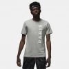 Jordan Paris Saint-Germain Ανδρικό T-Shirt DK GREY HEATHER/WHITE/BLACK -Lifestyle Ρούχα Εκπτώσεις jordan m j psg wordmark tee 9