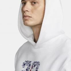 Jordan Sport DNA Fleece Ανδρική Μπλούζα με Κουκούλα WHITE -Lifestyle Ρούχα Εκπτώσεις jordan m j sprt dna flc po 2 2