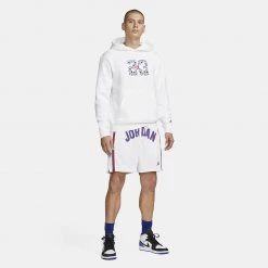 Jordan Sport DNA Fleece Ανδρική Μπλούζα με Κουκούλα WHITE -Lifestyle Ρούχα Εκπτώσεις jordan m j sprt dna flc po 2 5