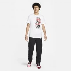 Jordan "The Shoes" Ανδρικό T-Shirt WHITE -Lifestyle Ρούχα Εκπτώσεις jordan m j the shoes ss crew 7