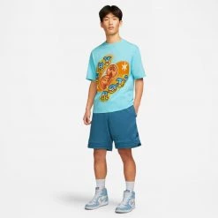 Jordan Westbrook Ανδρικό T-shirt COPA/CHLORINE BLUE -Lifestyle Ρούχα Εκπτώσεις jordan m j westbrook ss tee 4