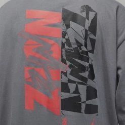 Jordan Zion Ανδρικό T-Shirt SMOKE GREY -Lifestyle Ρούχα Εκπτώσεις jordan m j zion ss seasonal tee 10
