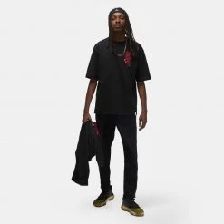 Jordan Zion Ανδρικό T-Shirt Black -Lifestyle Ρούχα Εκπτώσεις jordan m j zion ss seasonal tee 18