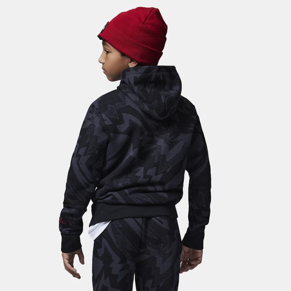 Jordan Essentials Aop Fleece Παιδική Μπλούζα με Κουκούλα Black 4 Jordan Essentials Aop Fleece Παιδική Μπλούζα με Κουκούλα Black - Image 2