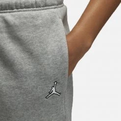 Jordan Brooklyn Fleece Γυναικείο Παντελόνι Φόρμας DK GREY HEATHER/WHITE -Lifestyle Ρούχα Εκπτώσεις jordan w j brkln flc pant 2