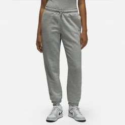 Jordan Brooklyn Fleece Γυναικείο Παντελόνι Φόρμας DK GREY HEATHER/WHITE