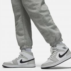 Jordan Brooklyn Fleece Γυναικείο Παντελόνι Φόρμας DK GREY HEATHER/WHITE -Lifestyle Ρούχα Εκπτώσεις jordan w j brkln flc pant 3