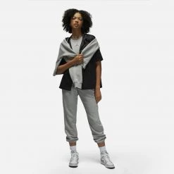 Jordan Brooklyn Fleece Γυναικείο Παντελόνι Φόρμας DK GREY HEATHER/WHITE -Lifestyle Ρούχα Εκπτώσεις jordan w j brkln flc pant 4