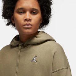 Jordan Brooklyn Fleece Γυναικεία Μπλούζα με Κουκούλα MATTE OLIVE/WHITE 10 Jordan Brooklyn Fleece Γυναικεία Μπλούζα με Κουκούλα MATTE OLIVE/WHITE -Lifestyle Ρούχα Εκπτώσεις jordan w j brkln flc po 2