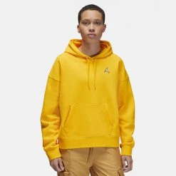 Jordan Brooklyn Fleece Γυναικεία Μπλούζα με Κουκούλα TAXI/WHITE