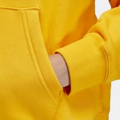 Jordan Brooklyn Fleece Γυναικεία Μπλούζα με Κουκούλα TAXI/WHITE -Lifestyle Ρούχα Εκπτώσεις jordan w j brkln flc po 9