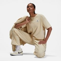 Jordan Essentials Γυναικείο T-Shirt BEACH -Lifestyle Ρούχα Εκπτώσεις jordan w j essen boxy tee 2 4